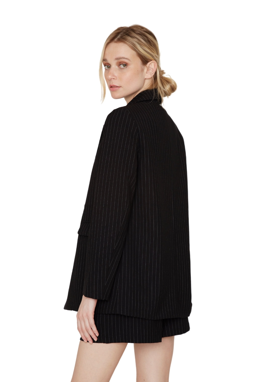 Blazer Owen rayas negro