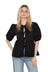 Blusa lazos negra