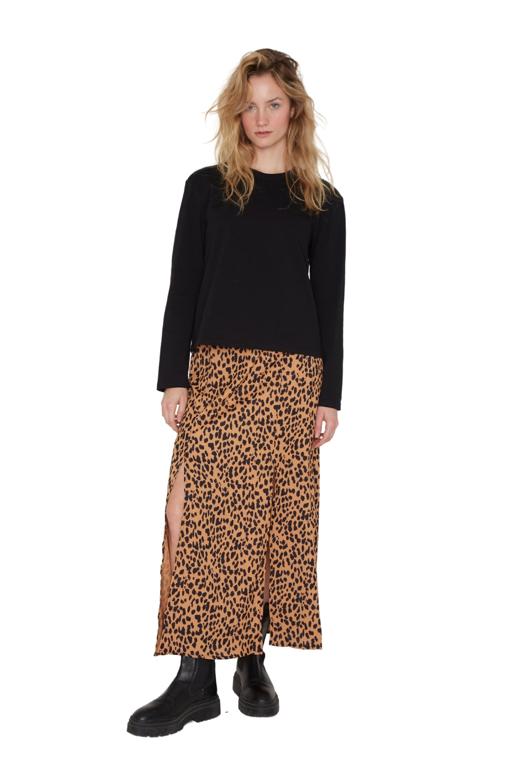 Falda Jane midi II animal print