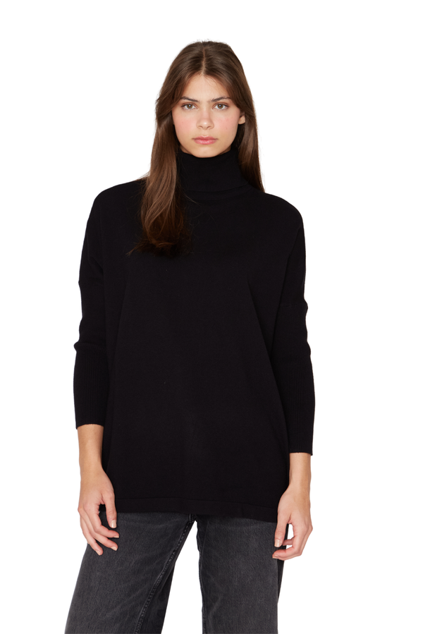 Chaleco Manuela largo III negro