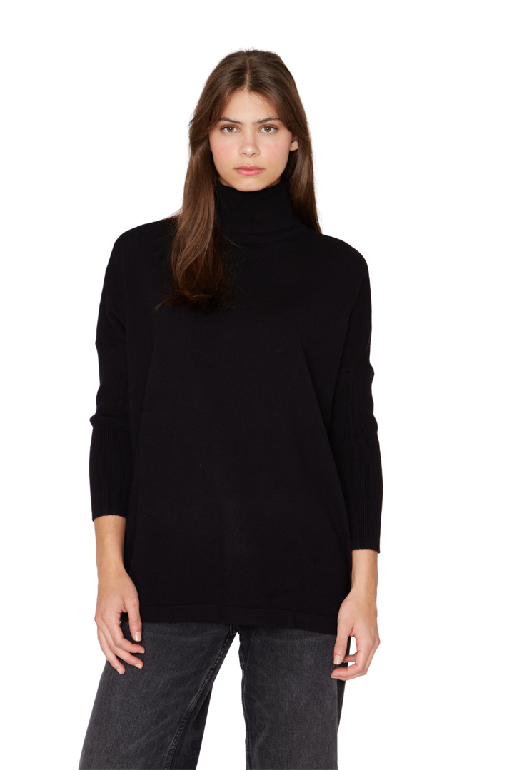 Chaleco Manuela largo III negro