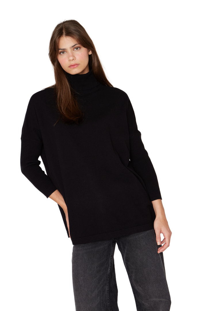 Chaleco Manuela largo III negro