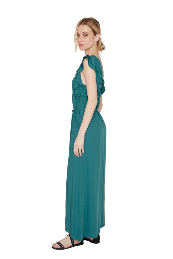 Vestido Zuzu petróleo