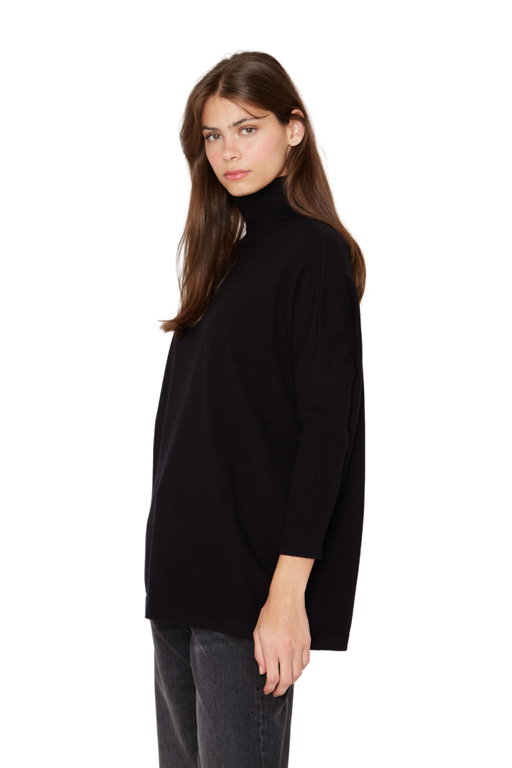 Chaleco Manuela largo III negro