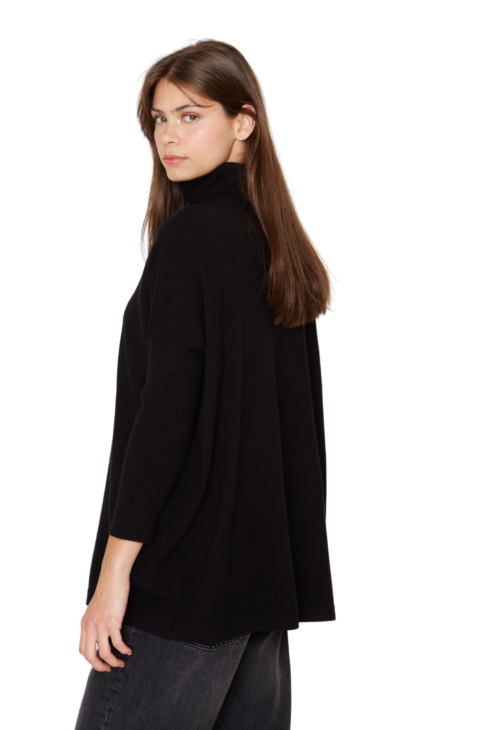 Chaleco Manuela largo III negro