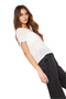 Polera Net manga corta blanca