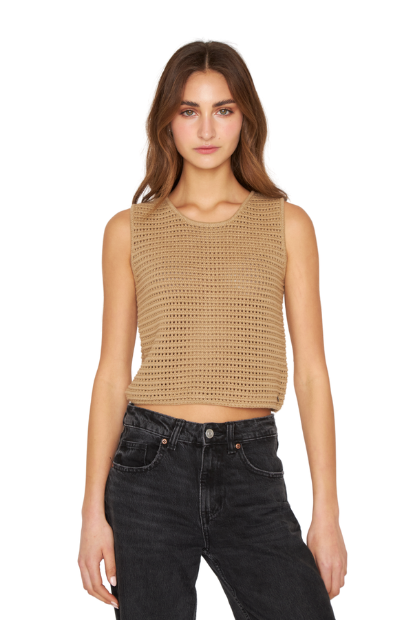 Polera Laura café