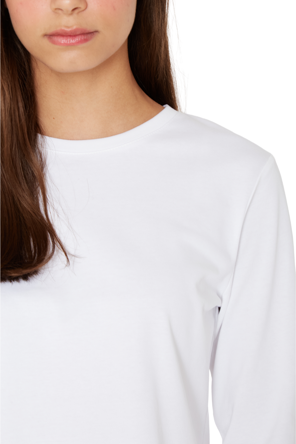 Polera Jacinta manga larga blanca