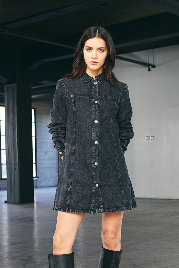 Vestido Simona negro Jacinta Tienda