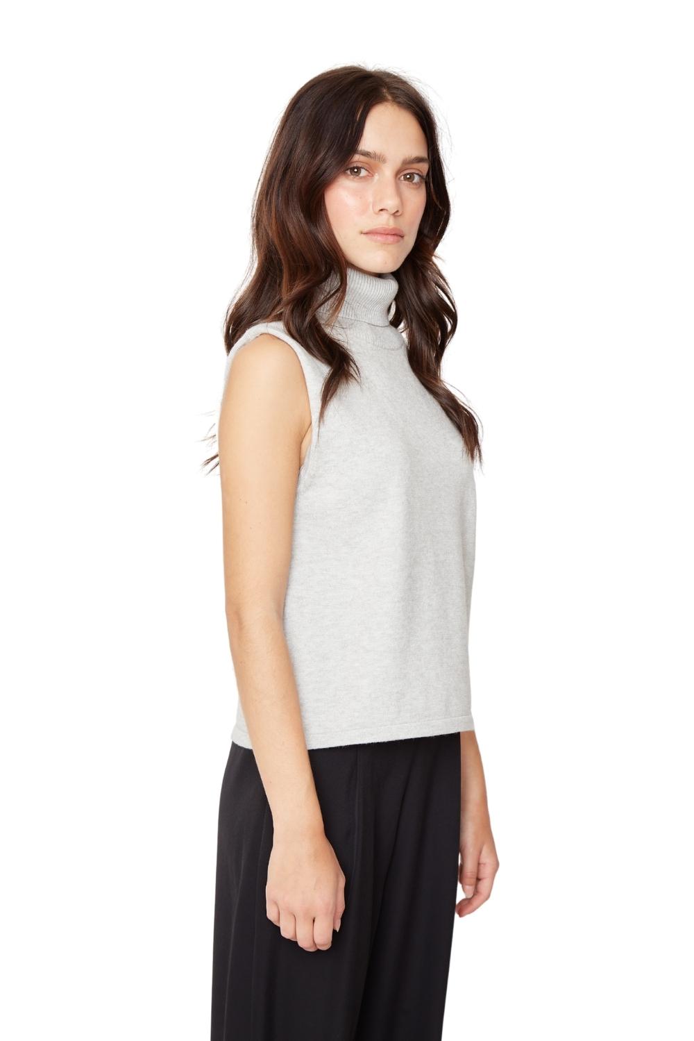 Chaleco Manu sin manga gris