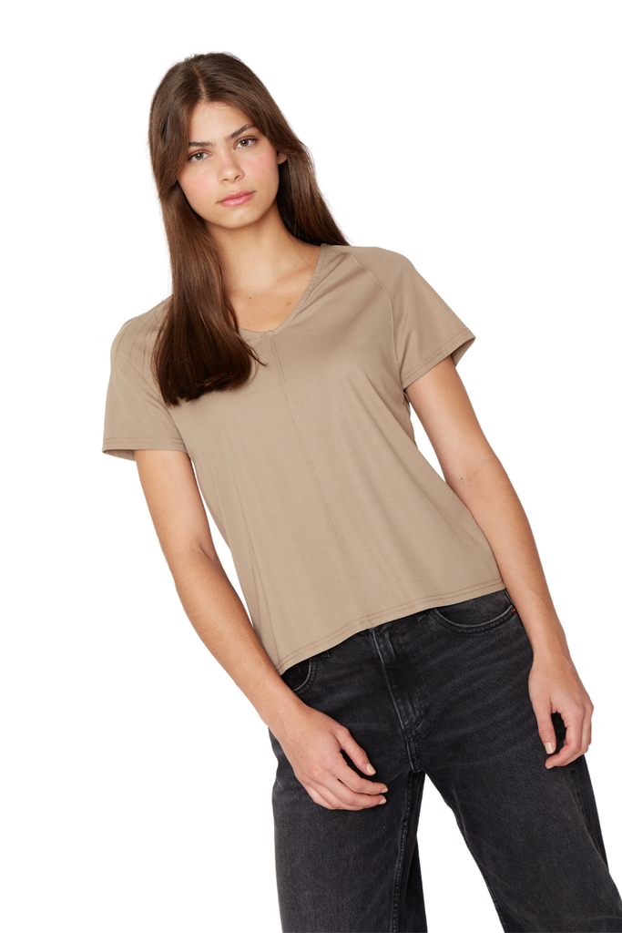 Polera Elena café