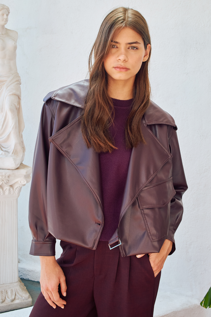 Chaqueta Jess burdeo