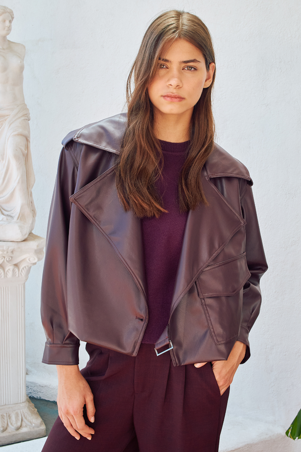 Chaqueta Jess burdeo