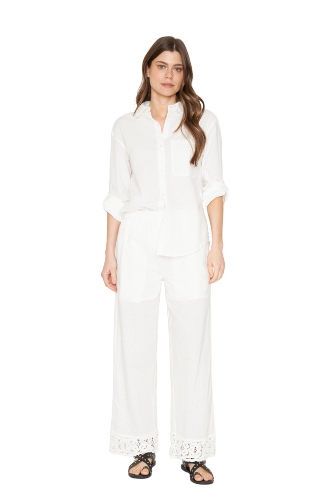 Pantalón Lino Ame blanco