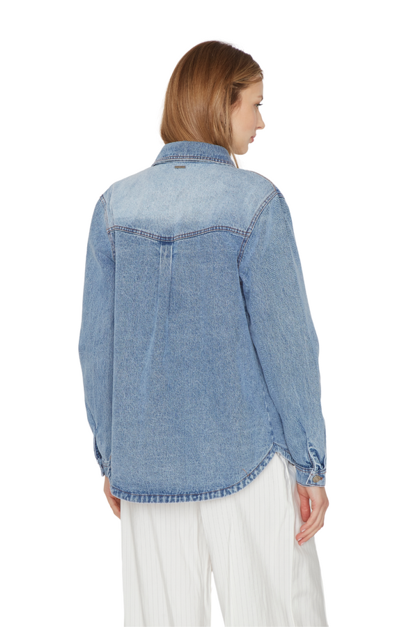 Camisa Porter Bolsillos azul