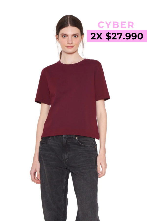 Polera Jacinta burdeo