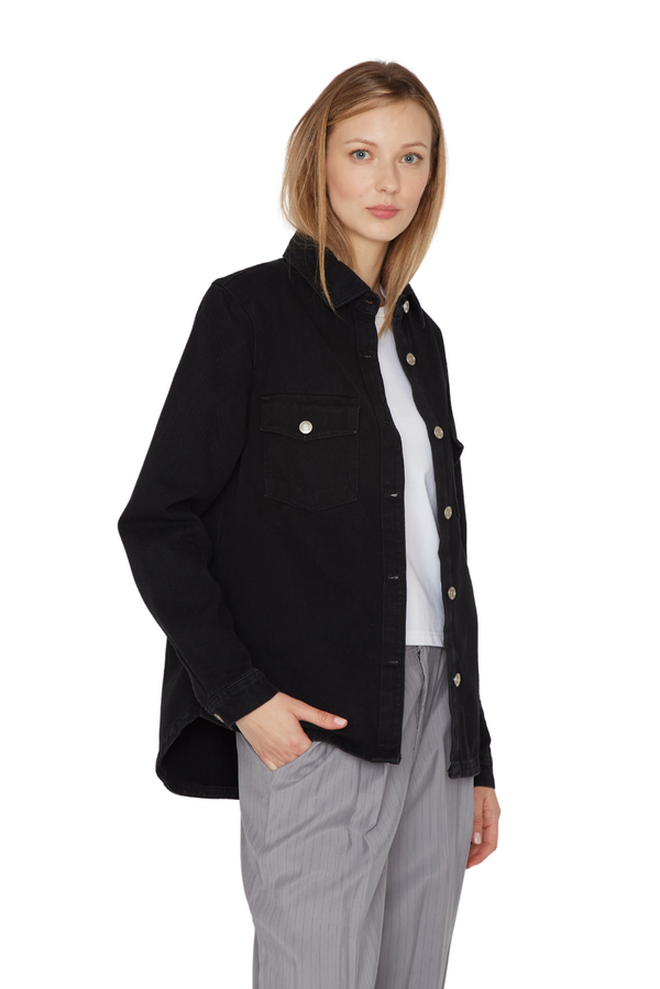 Camisa Porter Bolsillos negra