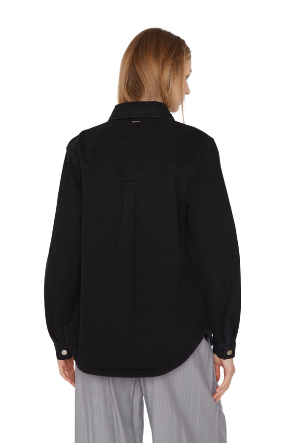 Camisa Porter Bolsillos negra