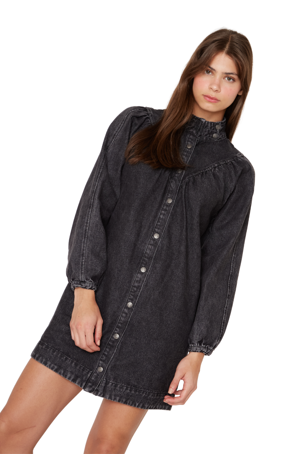 Vestido Denim Porter negro