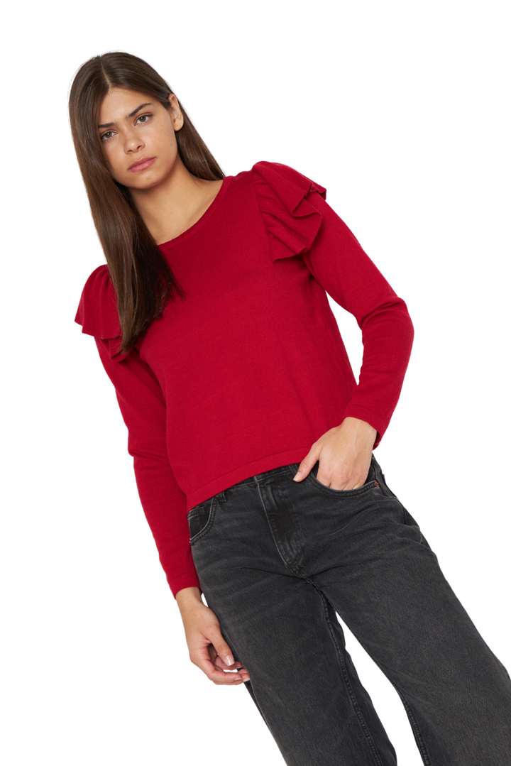 Chaleco Olimpia cherry