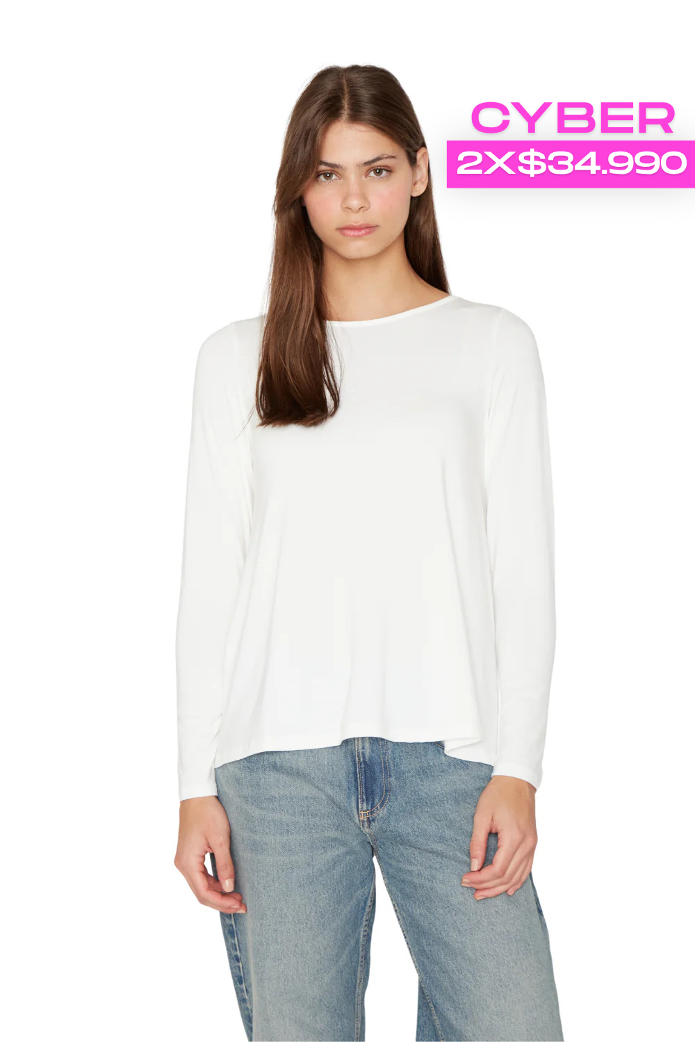 Polera Bianca campana blanca