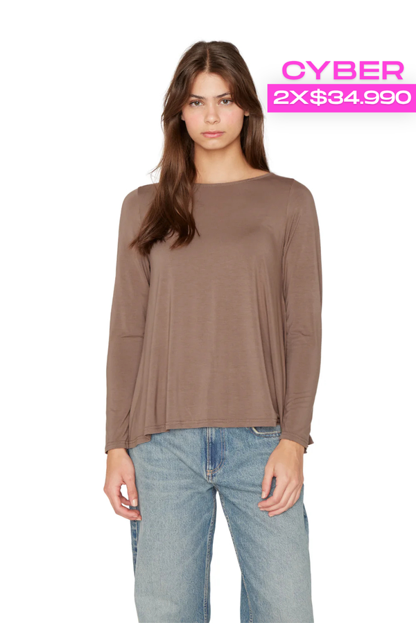 Polera Bianca Campana café