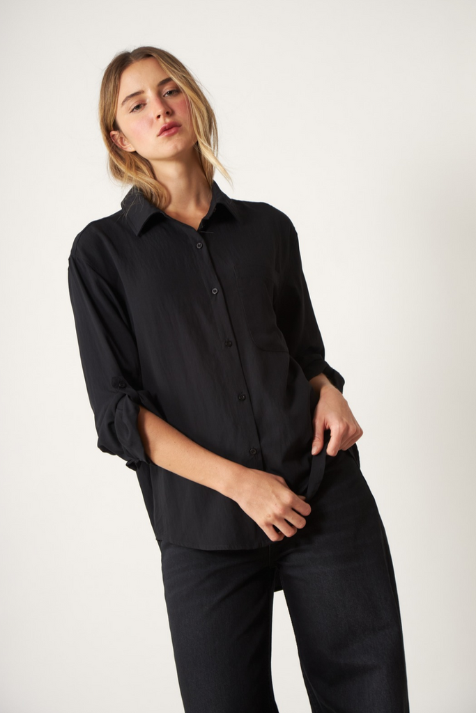Blusa Lino Ame negra