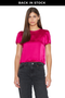 Blusa Olivia satin fucsia