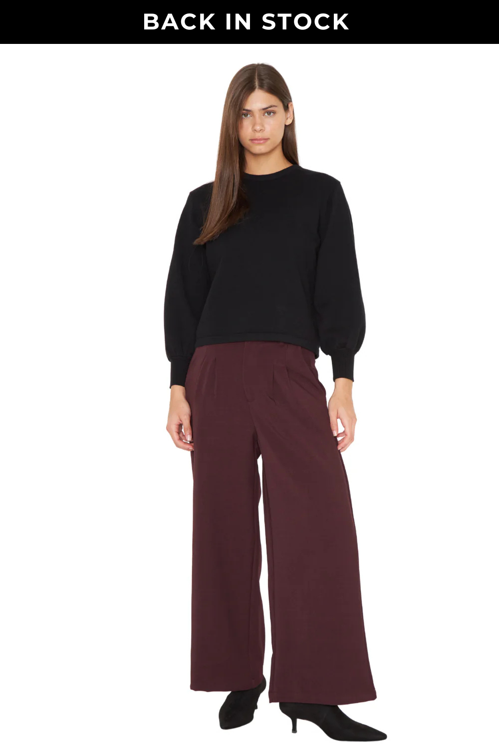 Pantalón Laura Winter burdeo