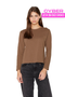 Polera Jacinta manga larga café