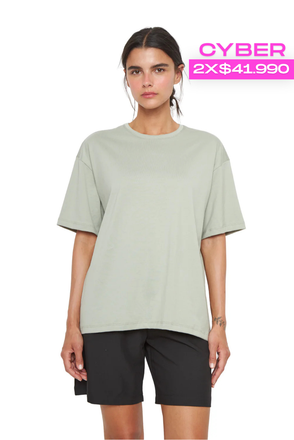 Polera Jacinta PIMA Oversize verde