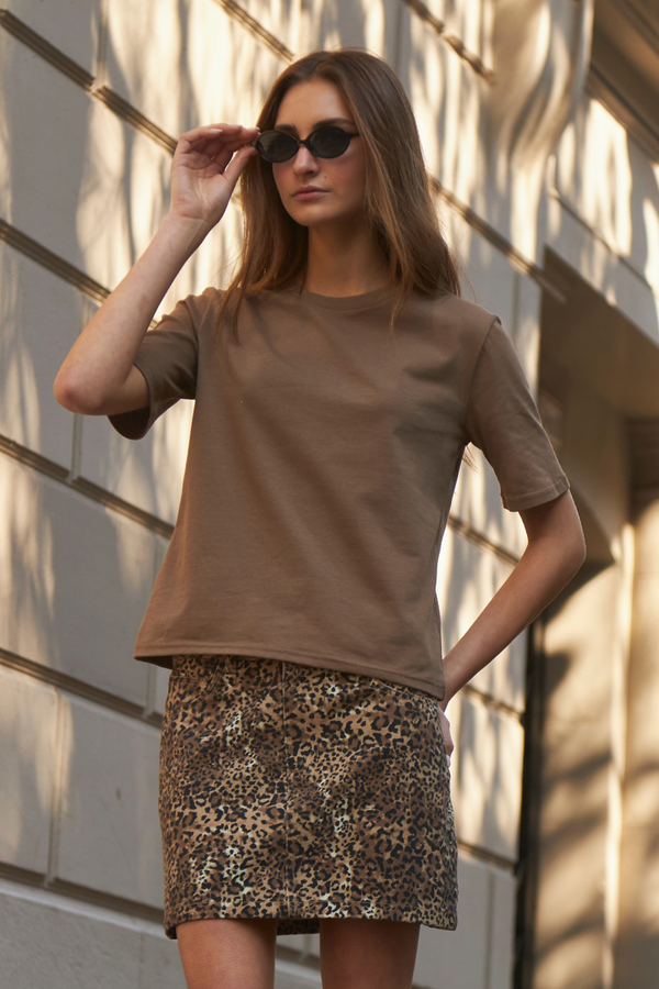 Polera Jacinta café