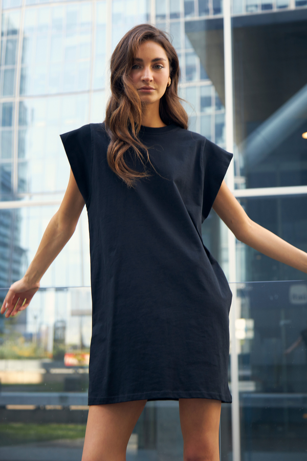 Vestido Lara Rib negro