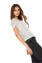 Polera Glam manga corta blanca