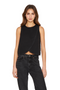 Polera Denim sin mangas negra