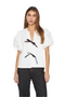 Blusa Cami blanca y negra