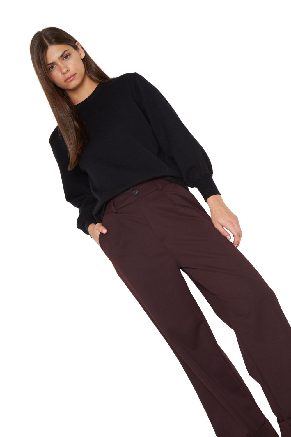 Pantalón Harper burdeo