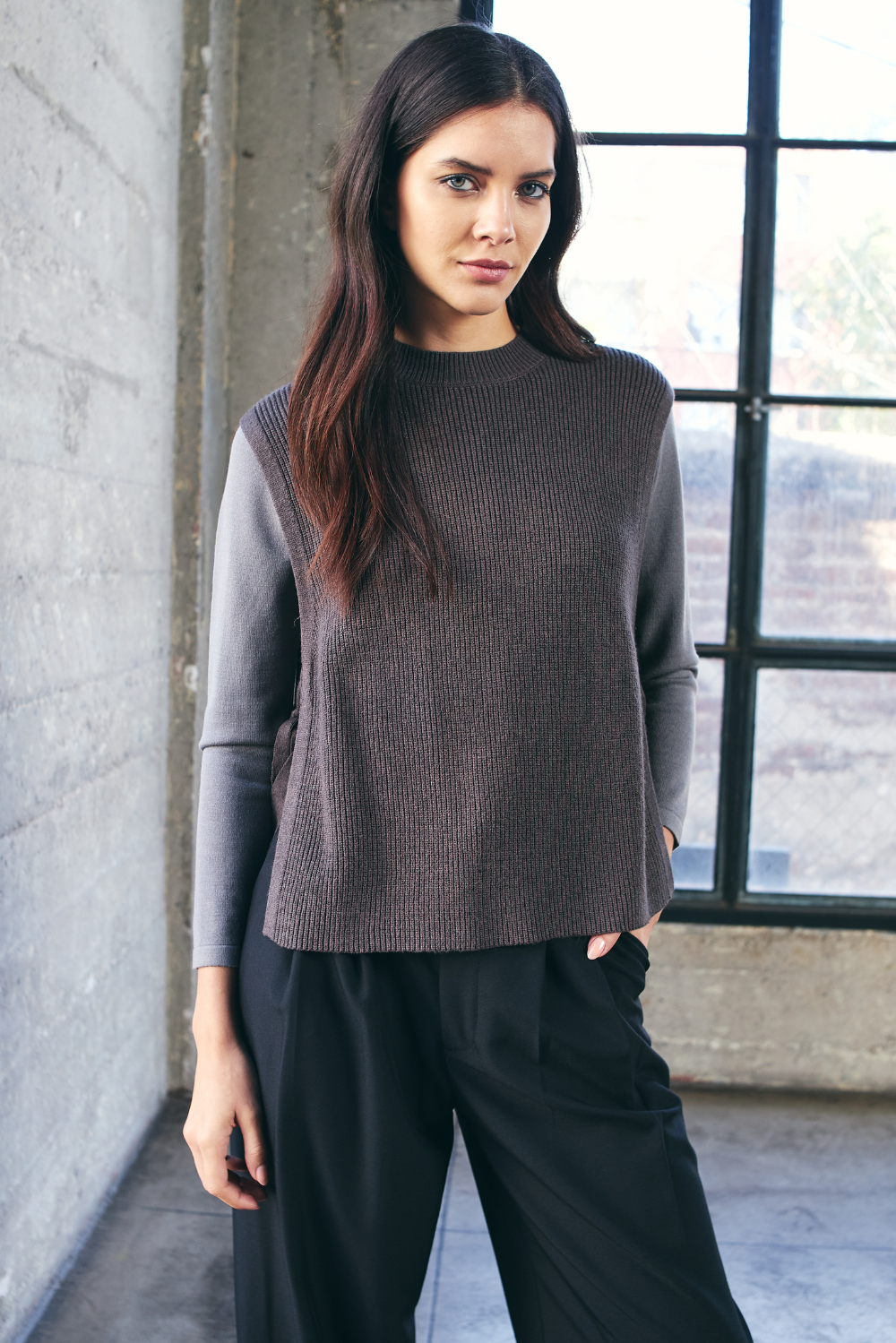 Chaleco Amarras chocolate