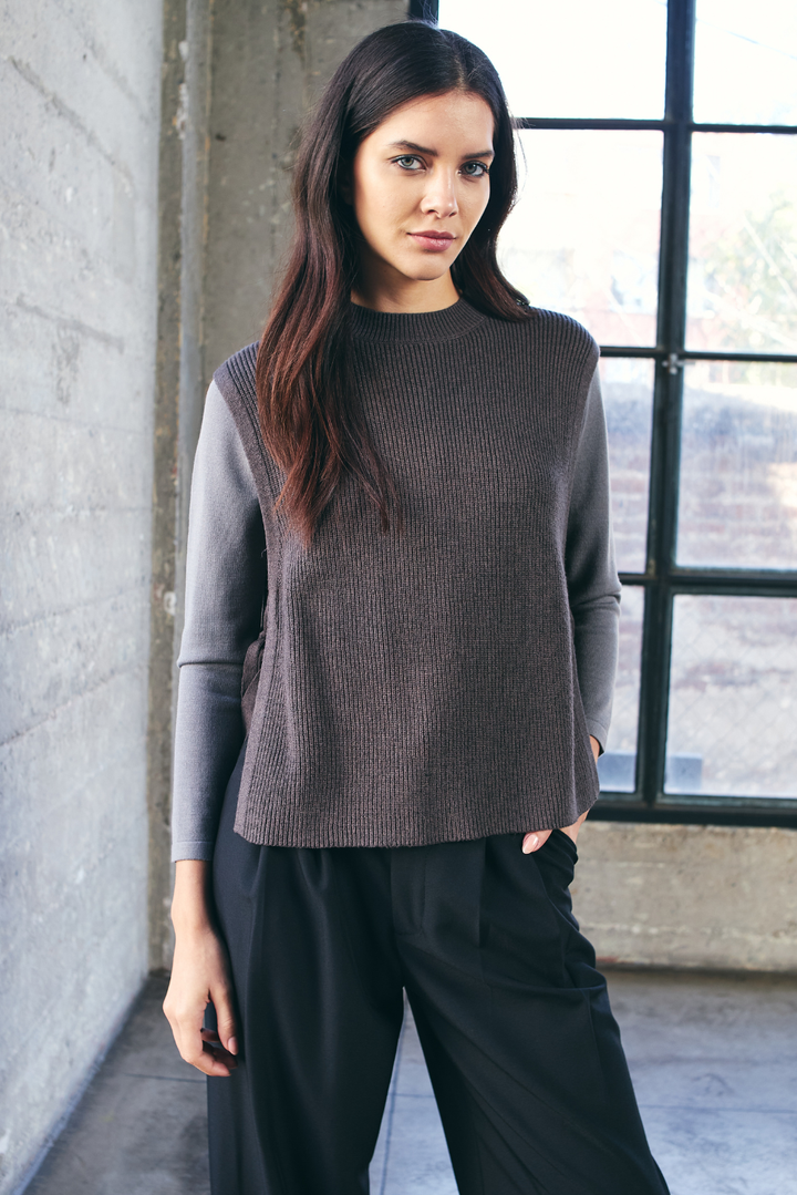 Chaleco Amarras chocolate