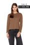 Polera Jacinta manga larga café