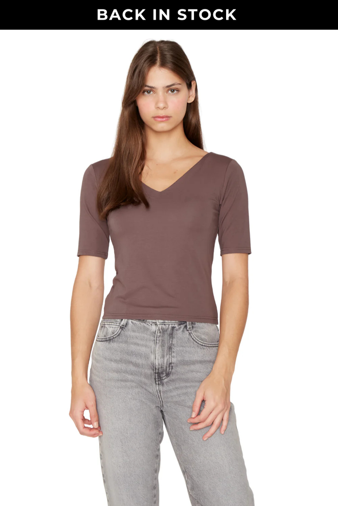 Polera Elisa café