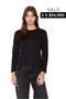 Polera Jacinta manga larga negra