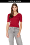 Polera Elisa cherry