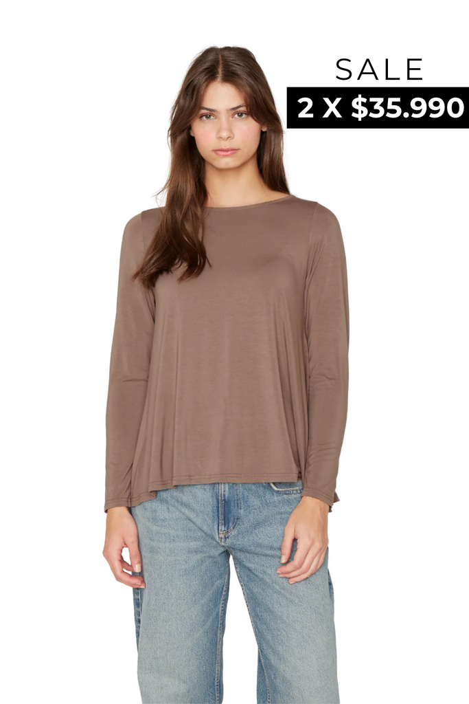 Polera Bianca Campana café