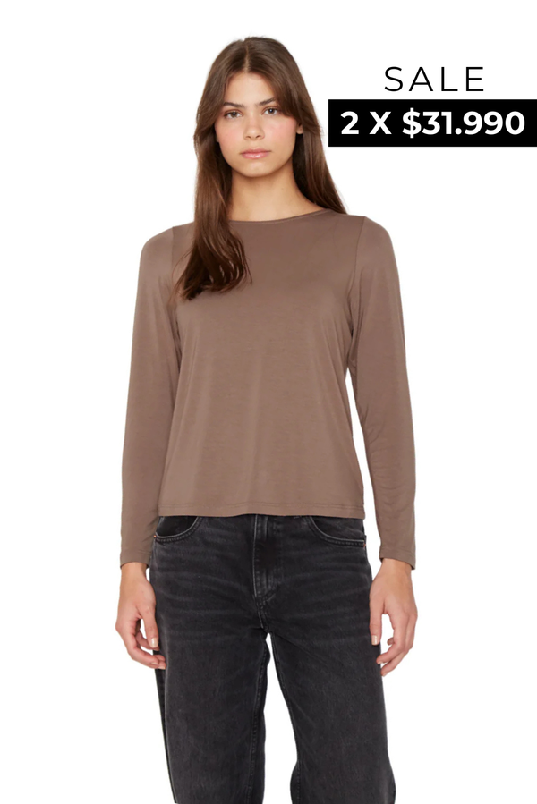 Polera Bianca II café