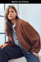 Chaqueta Bimba café