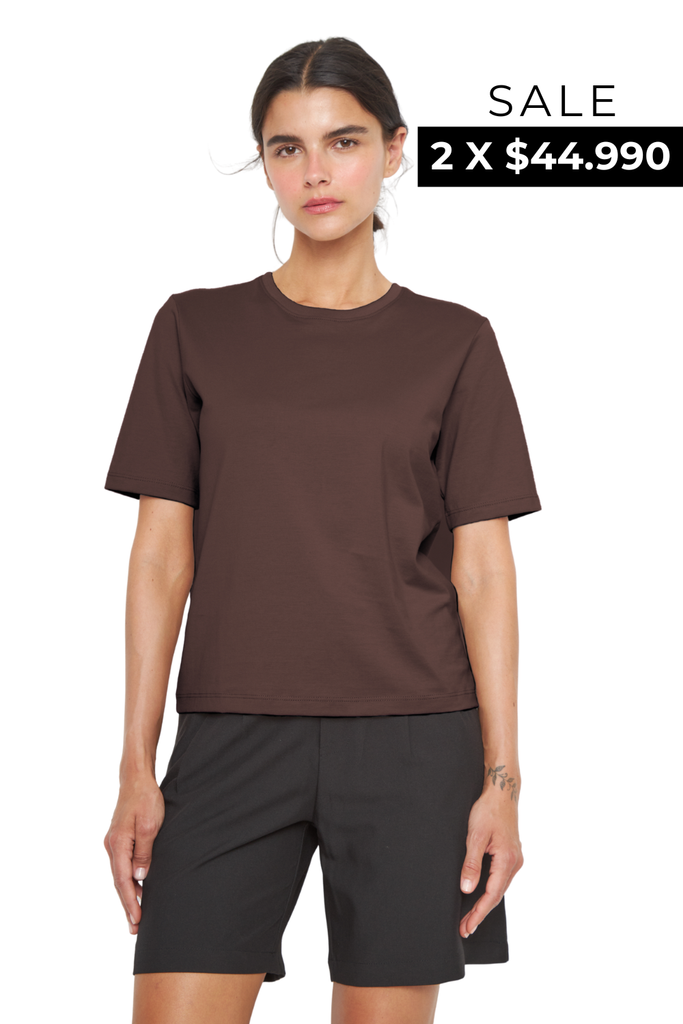 Polera Jacinta Pima café