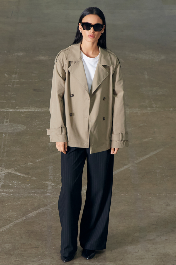Trench Coat Stone verde